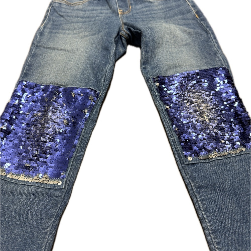 GAP Kids Flip Sequin Stretch Jegging Jeans | Size 7 Regular 💙✨ - Picture 8 of 9